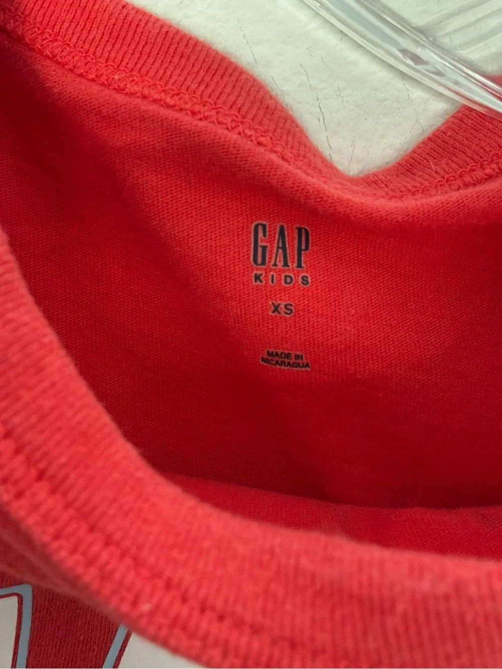 GAP Kids Red Logo Tee - Authentic Brand XS